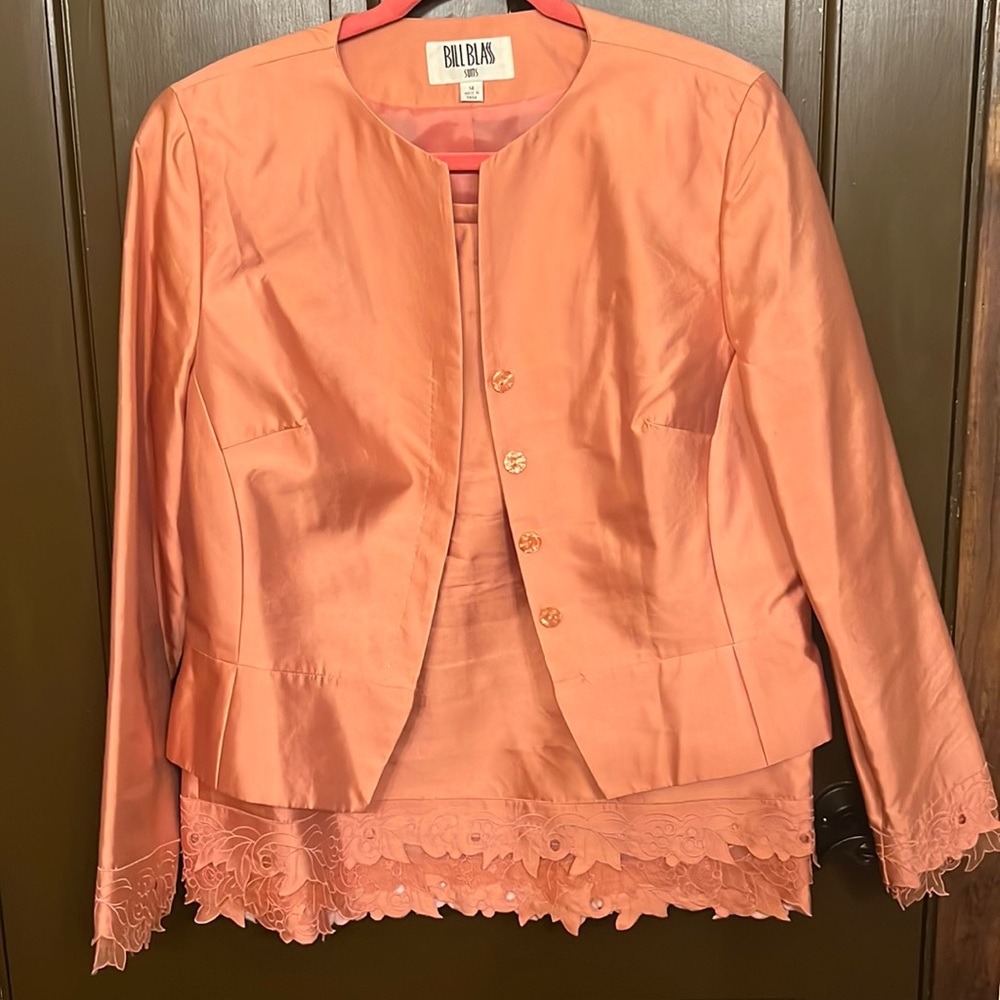 Peach Skirt Suit